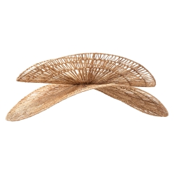 bali & pari Theanna Woven Jute Pendant Lampshade - Handwoven Boho Floral Light Fixture, Natural Wicker Ceiling Shade